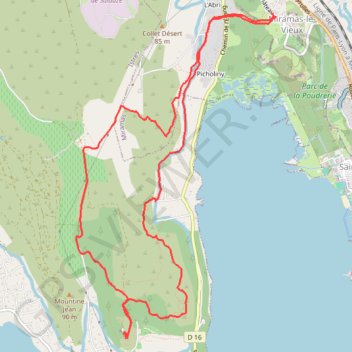 Itinéraire Miramas le vieux-oratoire Saint-Etienne Istres, distance, dénivelé, altitude, carte, profil, trace GPS