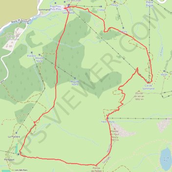 Itinéraire Pointe de Pierre, distance, dénivelé, altitude, carte, profil, trace GPS