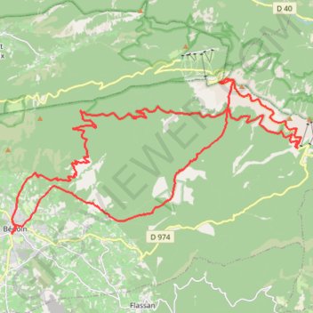 Itinéraire Montée et descente du Ventoux sud, distance, dénivelé, altitude, carte, profil, trace GPS