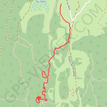 Itinéraire T2021-02-06-11-23,peuil et Georges, distance, dénivelé, altitude, carte, profil, trace GPS