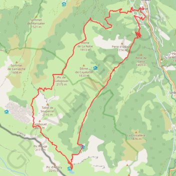 Itinéraire Le lac d'Arlet en circuit, distance, dénivelé, altitude, carte, profil, trace GPS