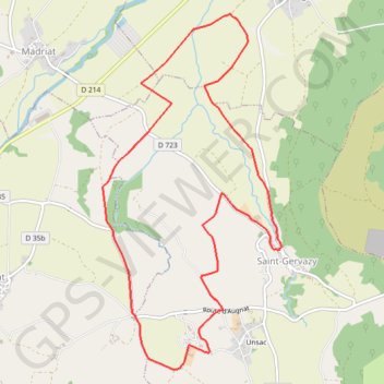 Itinéraire Autour de St Gervazy 2, distance, dénivelé, altitude, carte, profil, trace GPS