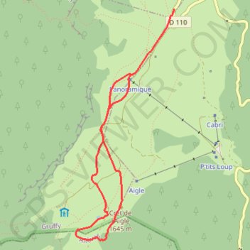 Itinéraire Raquettes au Semnoz - Leschaux, distance, dénivelé, altitude, carte, profil, trace GPS