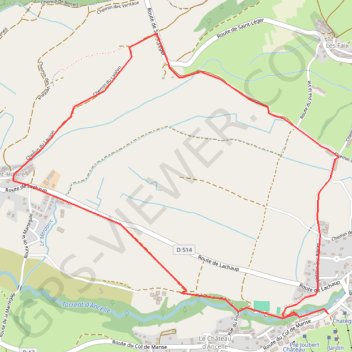 Itinéraire Plaine de Lachaup, distance, dénivelé, altitude, carte, profil, trace GPS