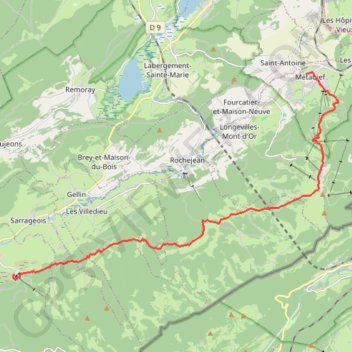 Itinéraire Les balcons du leman, distance, dénivelé, altitude, carte, profil, trace GPS