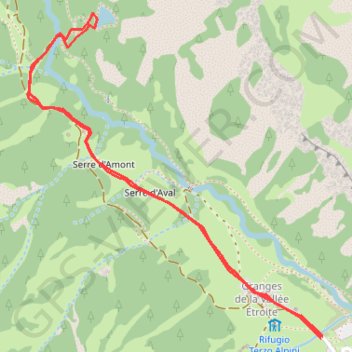 Itinéraire Lac Vert (Vallée Étroite), distance, dénivelé, altitude, carte, profil, trace GPS
