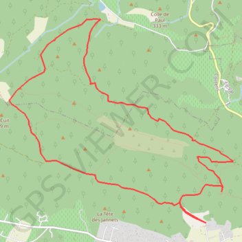 Itinéraire Le val la chapelle Saint blaise, distance, dénivelé, altitude, carte, profil, trace GPS