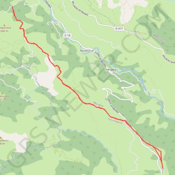 Itinéraire Les CRETES de LAHARRAQUY, distance, dénivelé, altitude, carte, profil, trace GPS