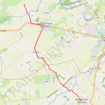 Itinéraire Liaison Assitance vers ES Vassy, distance, dénivelé, altitude, carte, profil, trace GPS