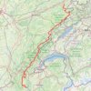 Itinéraire Grande Traversée du Jura (GTJ), distance, dénivelé, altitude, carte, profil, trace GPS