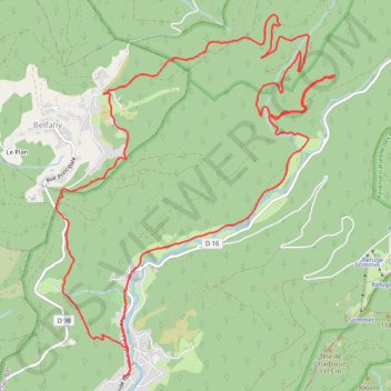 Itinéraire Boucle de la Goutte des Saules, distance, dénivelé, altitude, carte, profil, trace GPS