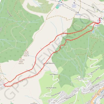 Itinéraire La boucle des clarines, distance, dénivelé, altitude, carte, profil, trace GPS
