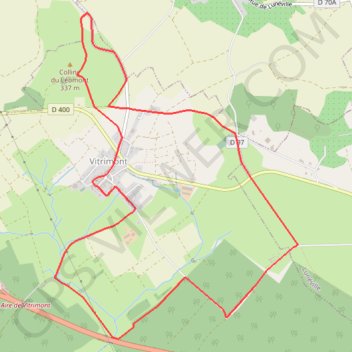 Itinéraire Circuit des 4 vents - Vitrimont, distance, dénivelé, altitude, carte, profil, trace GPS