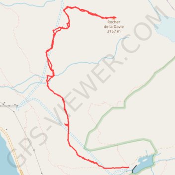 Itinéraire Rocher de la Davie, distance, dénivelé, altitude, carte, profil, trace GPS