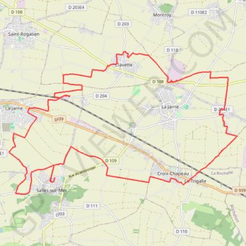 Itinéraire La Ronde des blés - La Jarrie, distance, dénivelé, altitude, carte, profil, trace GPS