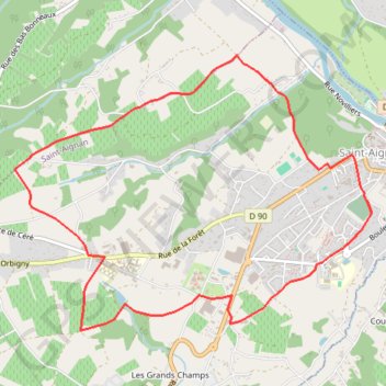 Itinéraire De la Bruyère du Curé - Saint-Aignan, distance, dénivelé, altitude, carte, profil, trace GPS