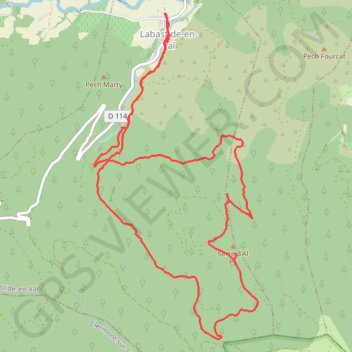 Itinéraire 11-453, distance, dénivelé, altitude, carte, profil, trace GPS