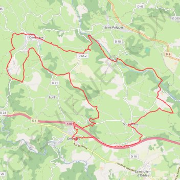 Itinéraire Boucle aux confins du pays d'Urfé et du Val d'Isable - Souternon, distance, dénivelé, altitude, carte, profil, trace GPS