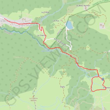 Itinéraire De l'Erigné à Chardonnières, distance, dénivelé, altitude, carte, profil, trace GPS