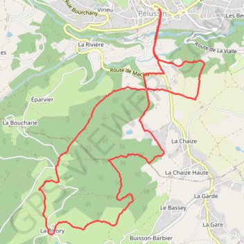 Itinéraire De Pélussin au sentier Claude Berthier, distance, dénivelé, altitude, carte, profil, trace GPS