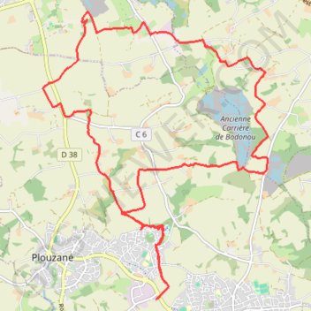 Itinéraire De Plouzané à Saint-Renan, distance, dénivelé, altitude, carte, profil, trace GPS