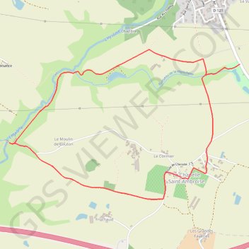 Itinéraire Le sentier de Saint-Ambroise - Chanzeaux, distance, dénivelé, altitude, carte, profil, trace GPS