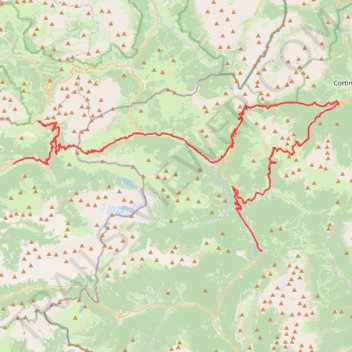 Itinéraire 1-Alleghe - Campitello di Fassa V2, distance, dénivelé, altitude, carte, profil, trace GPS