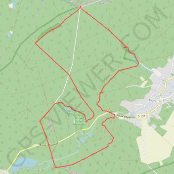 Itinéraire En forêt de rambouillet, distance, dénivelé, altitude, carte, profil, trace GPS
