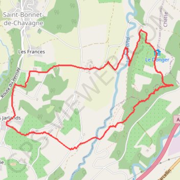 Itinéraire Chavanaise - Petite Randonnée, distance, dénivelé, altitude, carte, profil, trace GPS