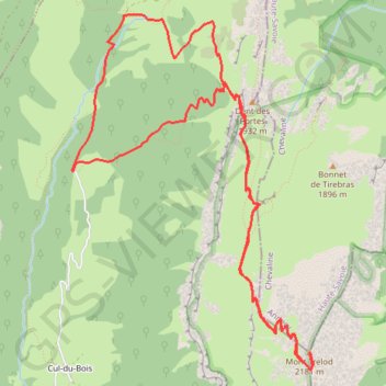 Itinéraire Bauges-Le Trelod, distance, dénivelé, altitude, carte, profil, trace GPS