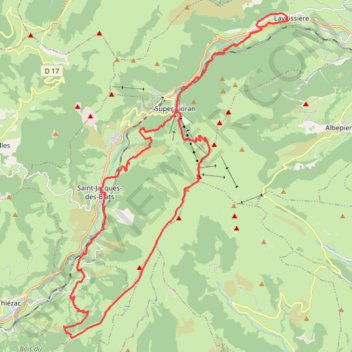 Itinéraire Laveissière,Plomb,Voie romaine,les gardes, distance, dénivelé, altitude, carte, profil, trace GPS