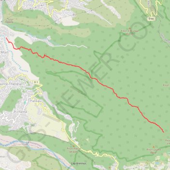 Itinéraire Grande montée du sentier Joncourt, distance, dénivelé, altitude, carte, profil, trace GPS