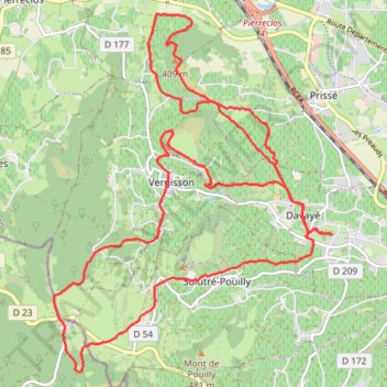 Itinéraire suuntoapp-TrailRunning-2025-02-02T07-47-25Z, distance, dénivelé, altitude, carte, profil, trace GPS