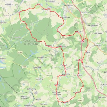 Itinéraire Villages Welshes, distance, dénivelé, altitude, carte, profil, trace GPS