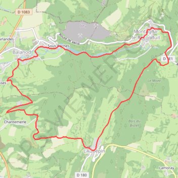 Itinéraire Balade des crètes Saint Amour, distance, dénivelé, altitude, carte, profil, trace GPS