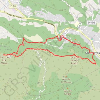 Itinéraire Le baou traouqua, distance, dénivelé, altitude, carte, profil, trace GPS