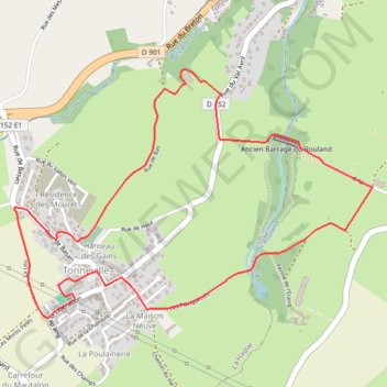 Itinéraire Boucles Tonnevillaises 2024, distance, dénivelé, altitude, carte, profil, trace GPS