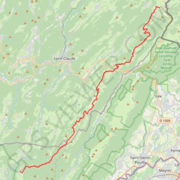 Itinéraire La Grenotte Giron, distance, dénivelé, altitude, carte, profil, trace GPS