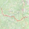 Itinéraire Rocamadour - Les Eyzies-de-Tayac-Sireuil, distance, dénivelé, altitude, carte, profil, trace GPS