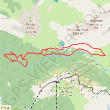 Itinéraire Vallon du Soussouéou, distance, dénivelé, altitude, carte, profil, trace GPS