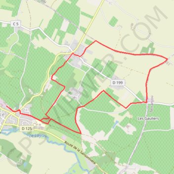 Itinéraire Le circuit des Moulins - Thouarcé, distance, dénivelé, altitude, carte, profil, trace GPS