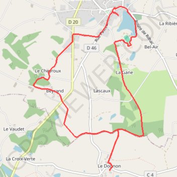 Itinéraire Rando flavignac, distance, dénivelé, altitude, carte, profil, trace GPS