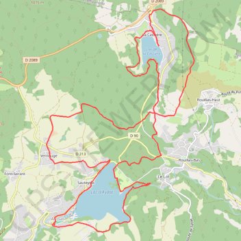 Itinéraire Le tour des lacs d'Aydat et La Cassière, distance, dénivelé, altitude, carte, profil, trace GPS