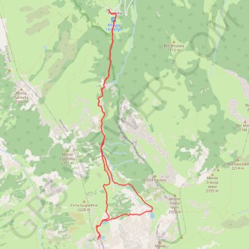 Itinéraire Palanfré - Lacs Frisson, distance, dénivelé, altitude, carte, profil, trace GPS