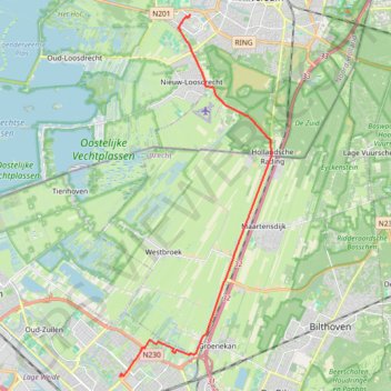 Itinéraire Gomarushof 5 to Kaap Hoorndreef 66, distance, dénivelé, altitude, carte, profil, trace GPS