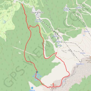 Itinéraire La Tête des Chaudières par la Combe de Fer, distance, dénivelé, altitude, carte, profil, trace GPS