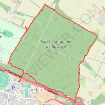 Itinéraire Bois de Pau, distance, dénivelé, altitude, carte, profil, trace GPS