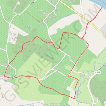 Itinéraire Circuit du port - Saint-Aubin-de-Branne, distance, dénivelé, altitude, carte, profil, trace GPS