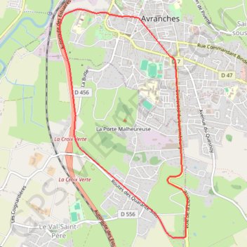 Itinéraire Grand prix des 3 quartiers AVRANCHESNouveau parcours, distance, dénivelé, altitude, carte, profil, trace GPS