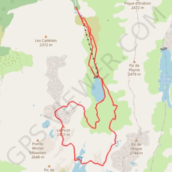 Itinéraire Le Picot en circuit par Izourt, distance, dénivelé, altitude, carte, profil, trace GPS